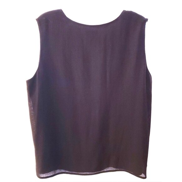 Elana 100% Wool Grey Fully Lined LIghtweight Sleeveless Top Size 18 NWT - Picture 5 of 9